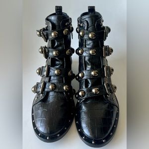 Schultz Studded Leather Boots